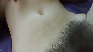 Hairy milf with big tits provokes