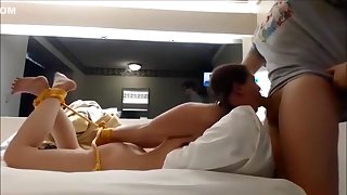 Cute Slim Slave Gets Tied Up By Her Master And Fucked With